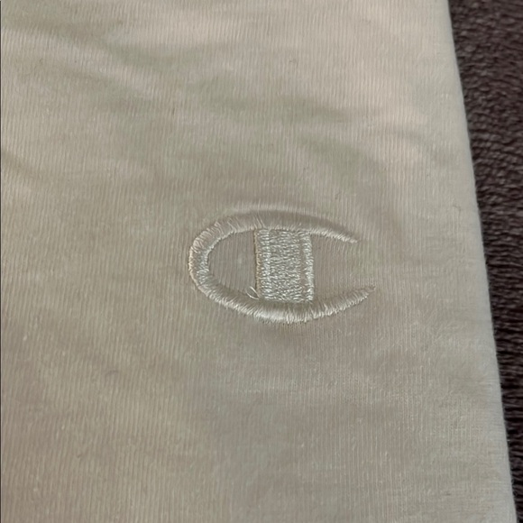 Champion Classic White Tee with Logo - Picture 2 of 5